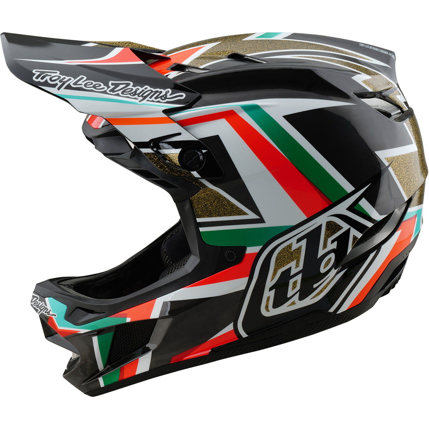 TLD D4 Carbon MIPS Helmet Frames - Black/Gold | 8Lines Shop - Fast Shipping World Wide