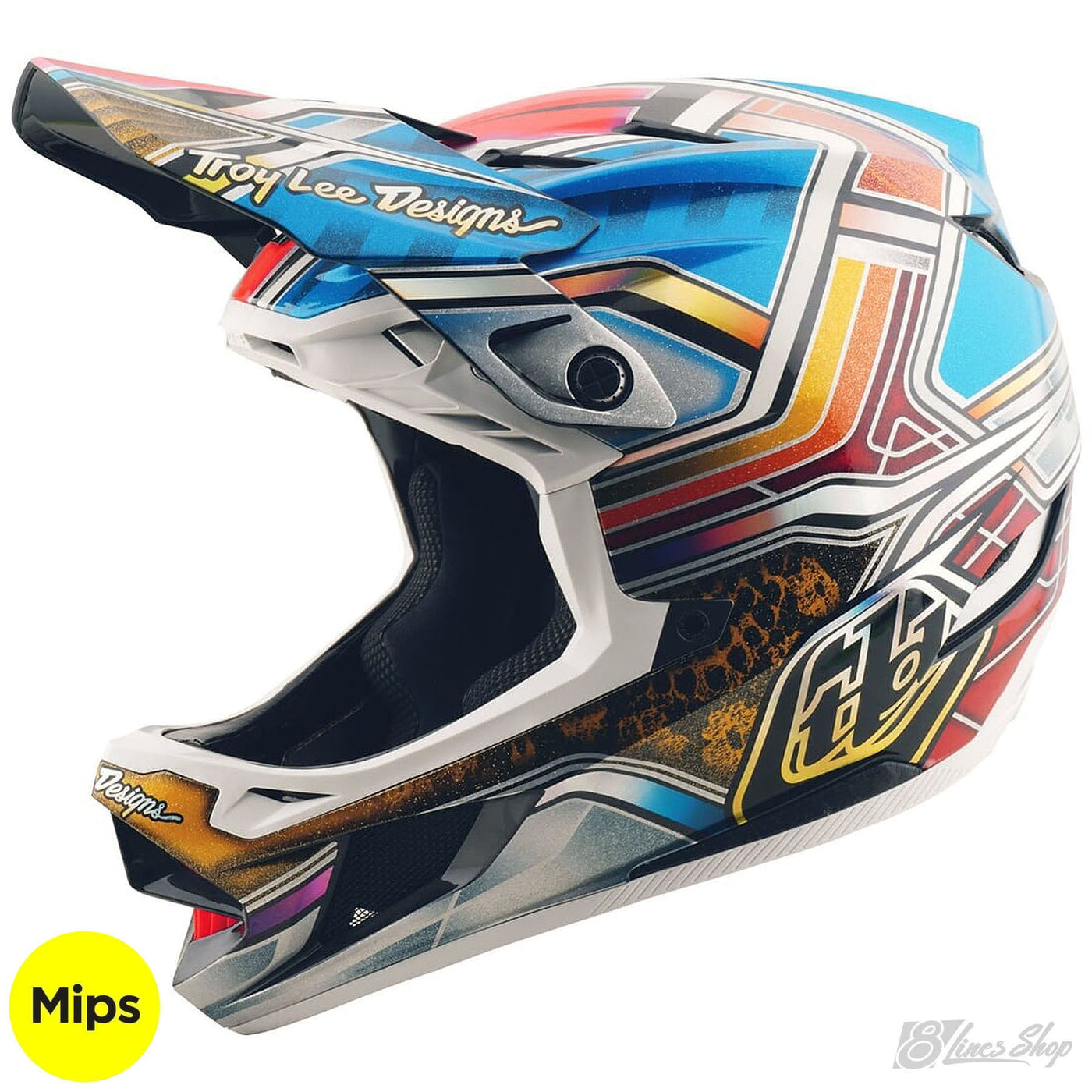 TLD D4 Carbon MIPS Helmet Lowrider - Blue | 8Lines Shop - Fast Shipping World Wide