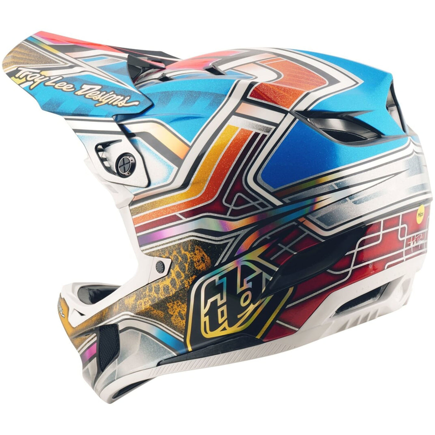 TLD D4 Carbon MIPS Helmet Lowrider - Blue | 8Lines Shop - Fast Shipping World Wide