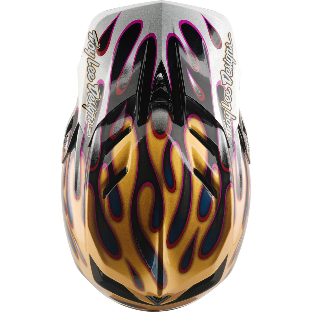 TLD D4 Carbon MIPS Helmet Overspray - Gold/Black | 8Lines Shop