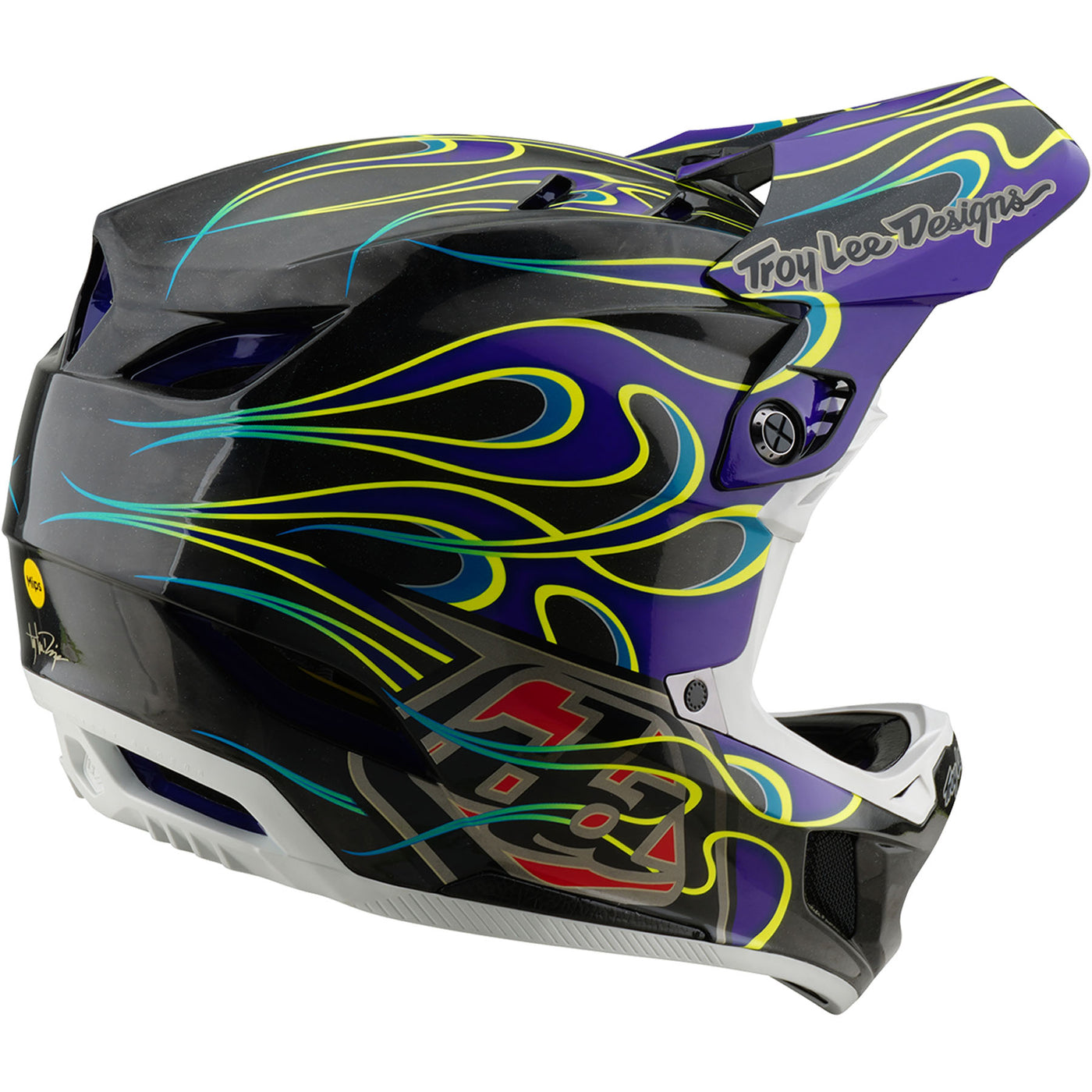 TLD D4 Carbon MIPS Helmet Torched - Black/Purple | 8Lines Shop - Fast Shipping World Wide