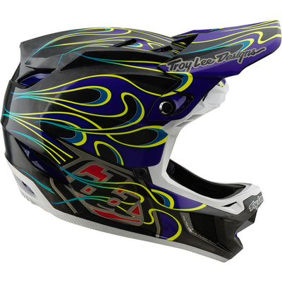 TLD D4 Carbon MIPS Helmet Torched - Black/Purple | 8Lines Shop - Fast Shipping World Wide