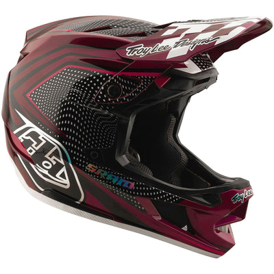 TLD D4 Carbon MIPS Helmet X Sram - Black/Berry  | 8Lines Shop - Fast Shipping World Wide
