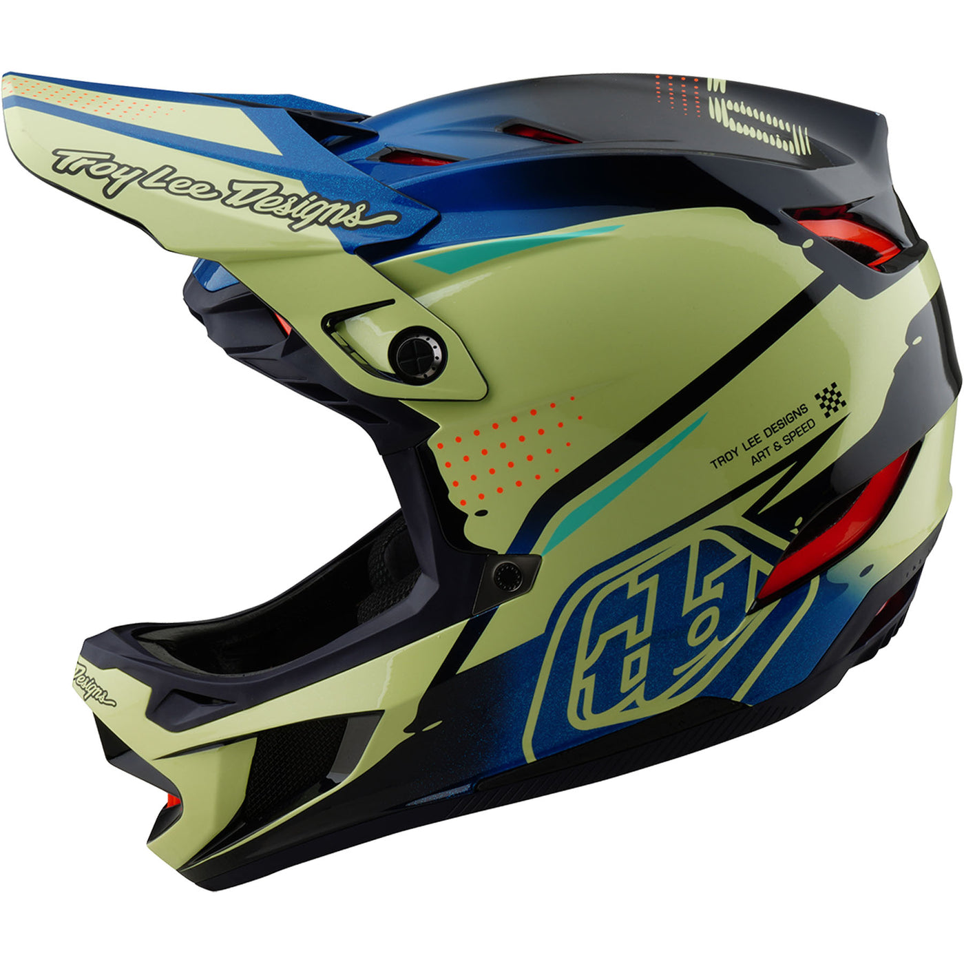 TLD D4 Composite MIPS Helmet Drip - Glo Yellow | 8Lines Shop - Fast Shipping World Wide