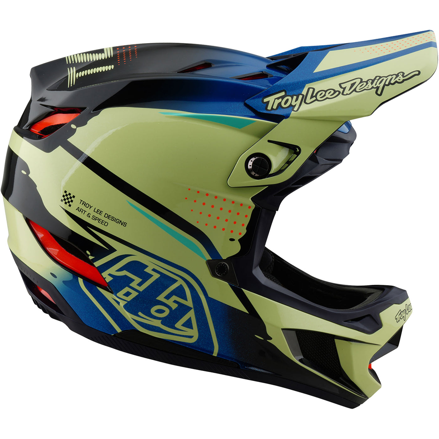 TLD D4 Composite MIPS Helmet Drip - Glo Yellow | 8Lines Shop - Fast Shipping World Wide