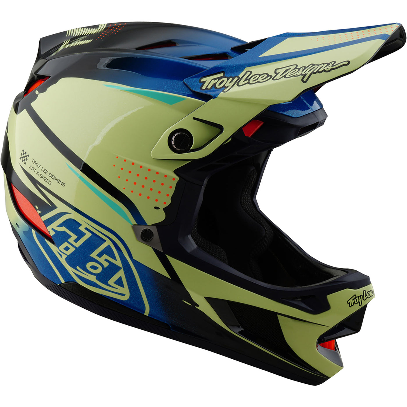 TLD D4 Composite MIPS Helmet Drip - Glo Yellow | 8Lines Shop - Fast Shipping World Wide