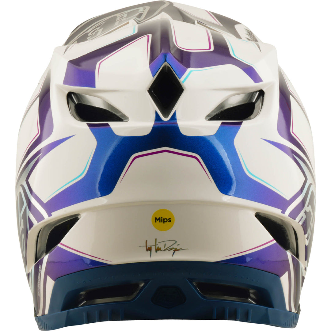 TLD D4 Composite MIPS Helmet Flared - White/Indigo | 8Lines Shop