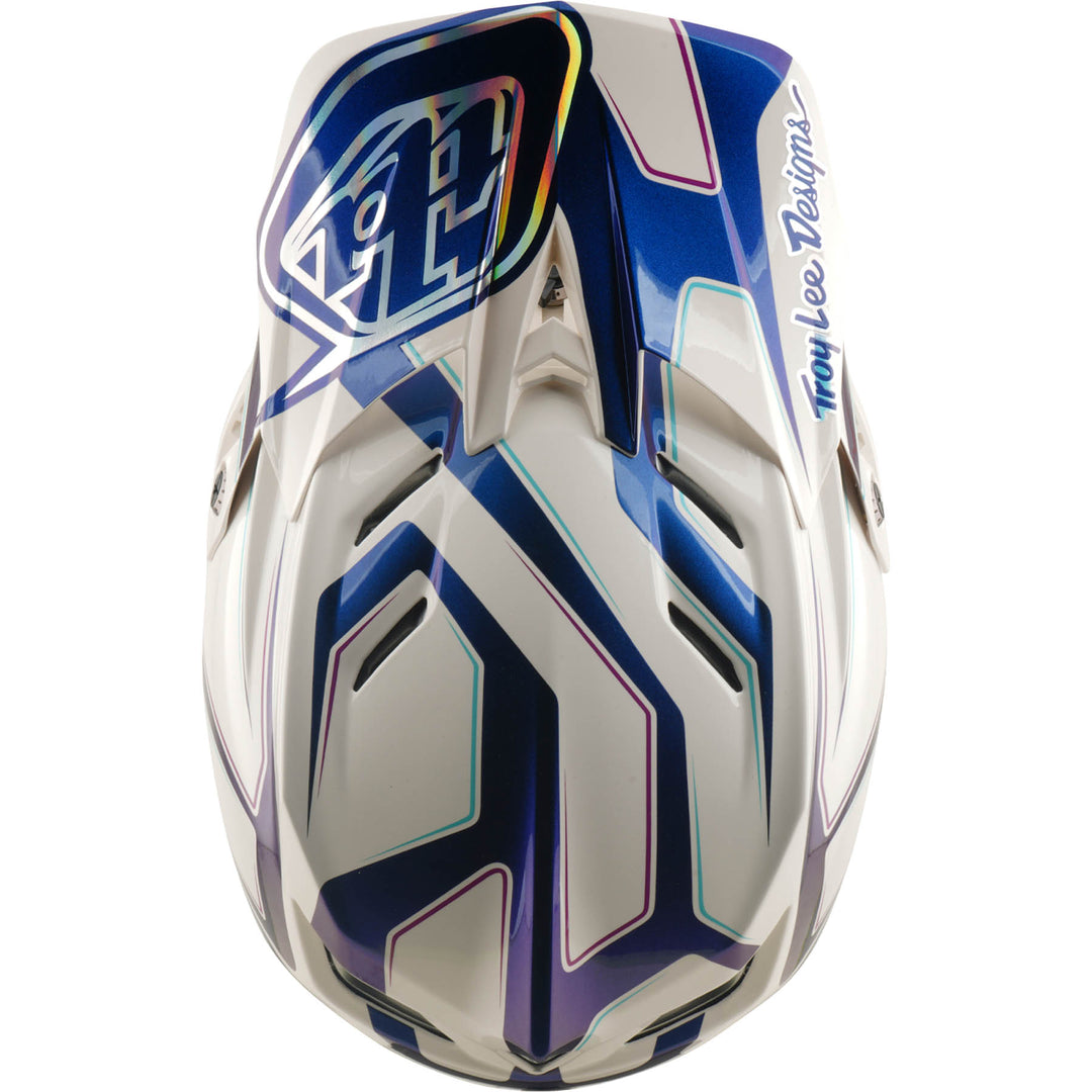 TLD D4 Composite MIPS Helmet Flared - White/Indigo | 8Lines Shop