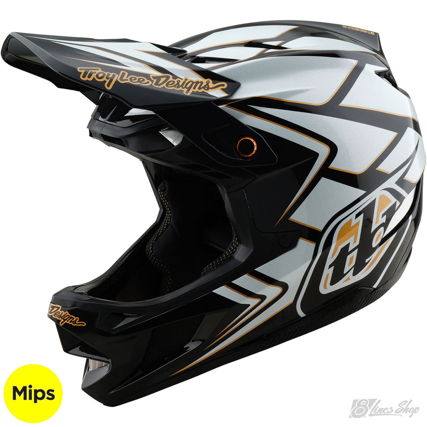 TLD D4 Composite MIPS Helmet Ghostwing - White | 8Lines Shop - Fast Shipping World Wide