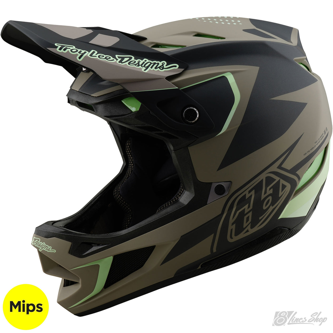 TLD D4 Composite MIPS Helmet Optic - Timber | 8Lines Shop - Fast Shipping World Wide