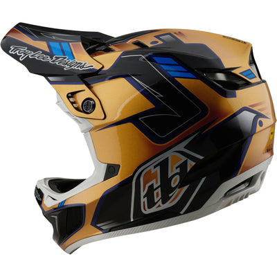 TLD D4 Composite MIPS Helmet Royalty - Black/Gold | 8Lines Shop - Fast Shipping World Wide