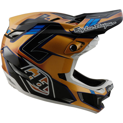 TLD D4 Composite MIPS Helmet Royalty - Black/Gold | 8Lines Shop - Fast Shipping World Wide