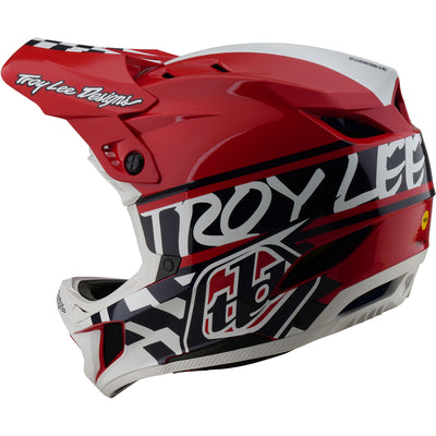 TLD D4 Polyacrylite MIPS Helmet Fifty-50 - White/Red | 8Lines Shop - Fast Shipping World Wide