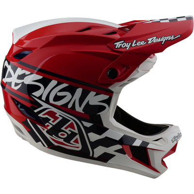 TLD D4 Polyacrylite MIPS Helmet Fifty-50 - White/Red | 8Lines Shop - Fast Shipping World Wide