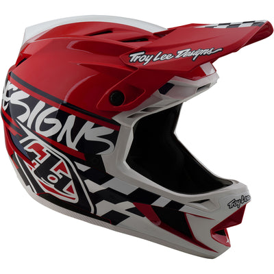 TLD D4 Polyacrylite MIPS Helmet Fifty-50 - White/Red | 8Lines Shop - Fast Shipping World Wide