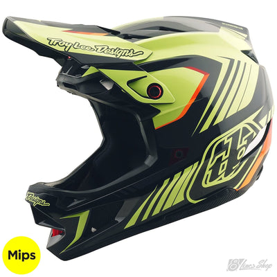 TLD D4 Polyacrylite MIPS Helmet Qualifer - Black/Yellow | 8Lines Shop - Fast Shipping World Wide