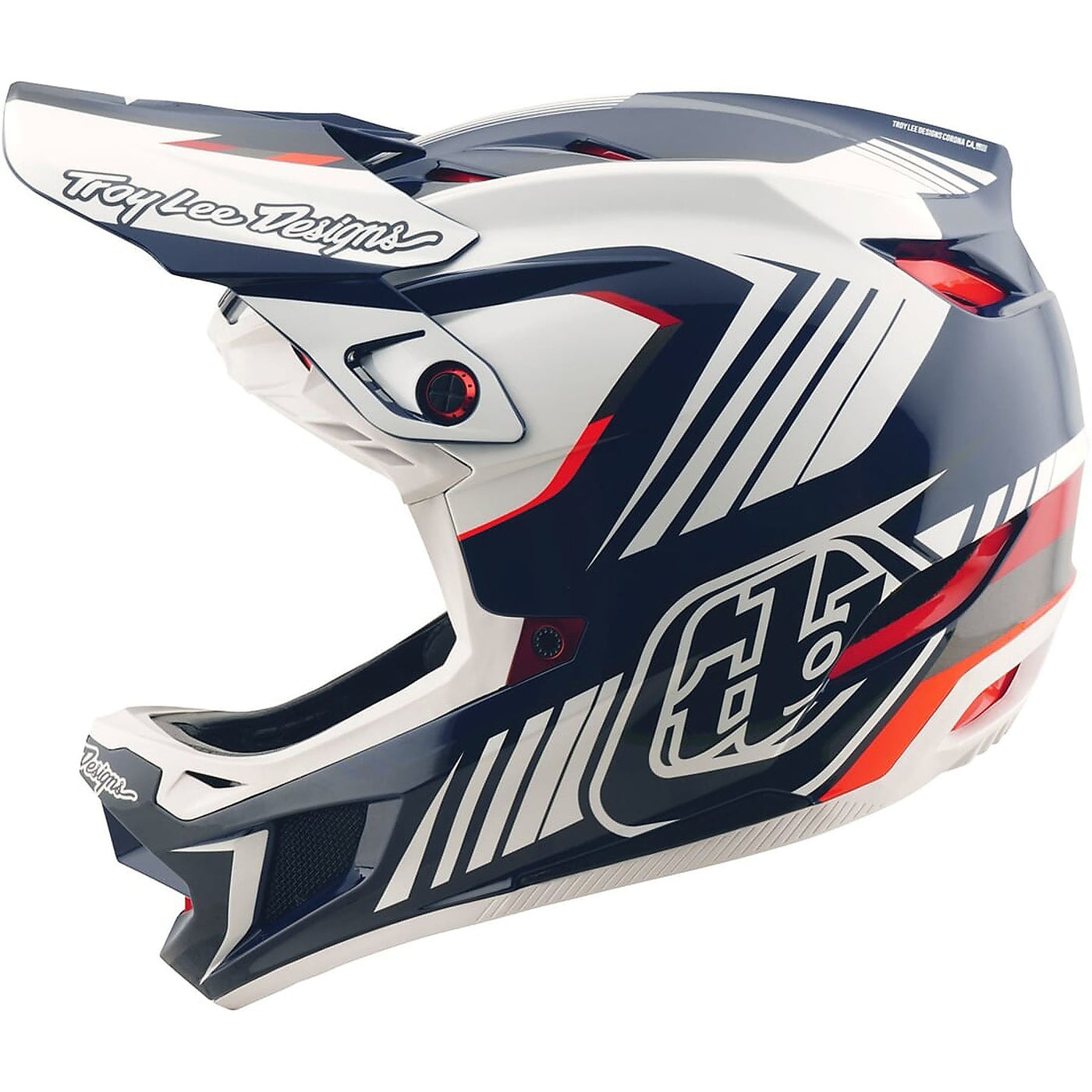 TLD D4 Polyacrylite MIPS Helmet Qualifer - Blue/White | 8Lines Shop - Fast Shipping World Wide
