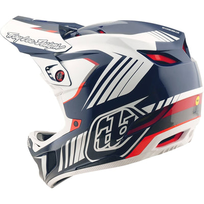 TLD D4 Polyacrylite MIPS Helmet Qualifer - Blue/White | 8Lines Shop - Fast Shipping World Wide