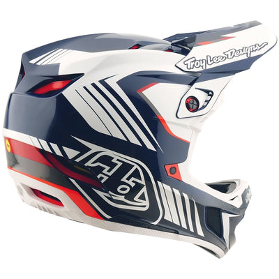 TLD D4 Polyacrylite MIPS Helmet Qualifer - Blue/White | 8Lines Shop - Fast Shipping World Wide