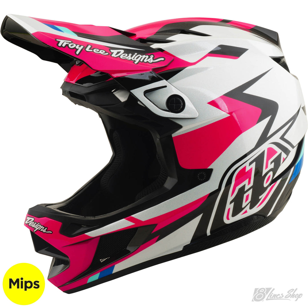 TLD D4 Polyacrylite MIPS Helmet Roamer - Magenta | 8Lines