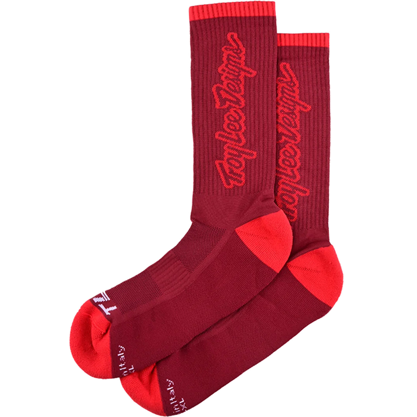 TLD Performance Socks Signature - Oxblood | 8Lines Shop - Fast Shipping World Wide