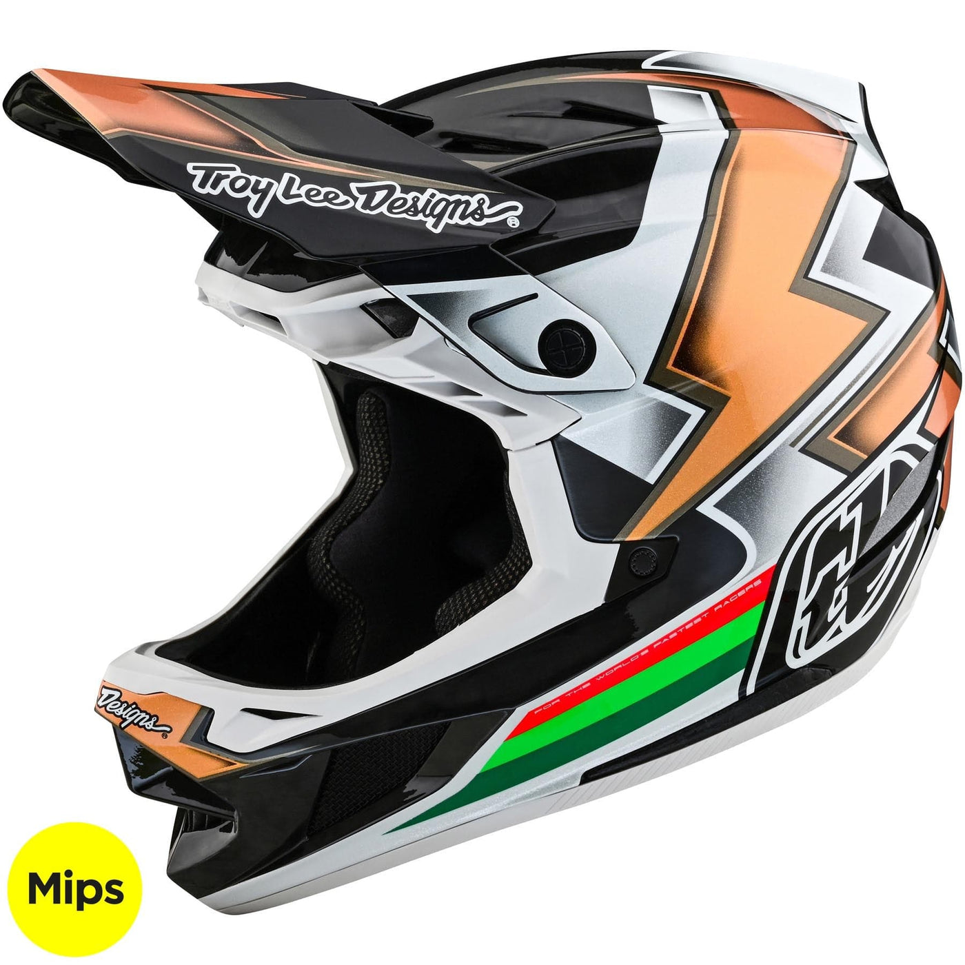 TLD D4 Carbon MIPS Helmet Ever - Black/Gold