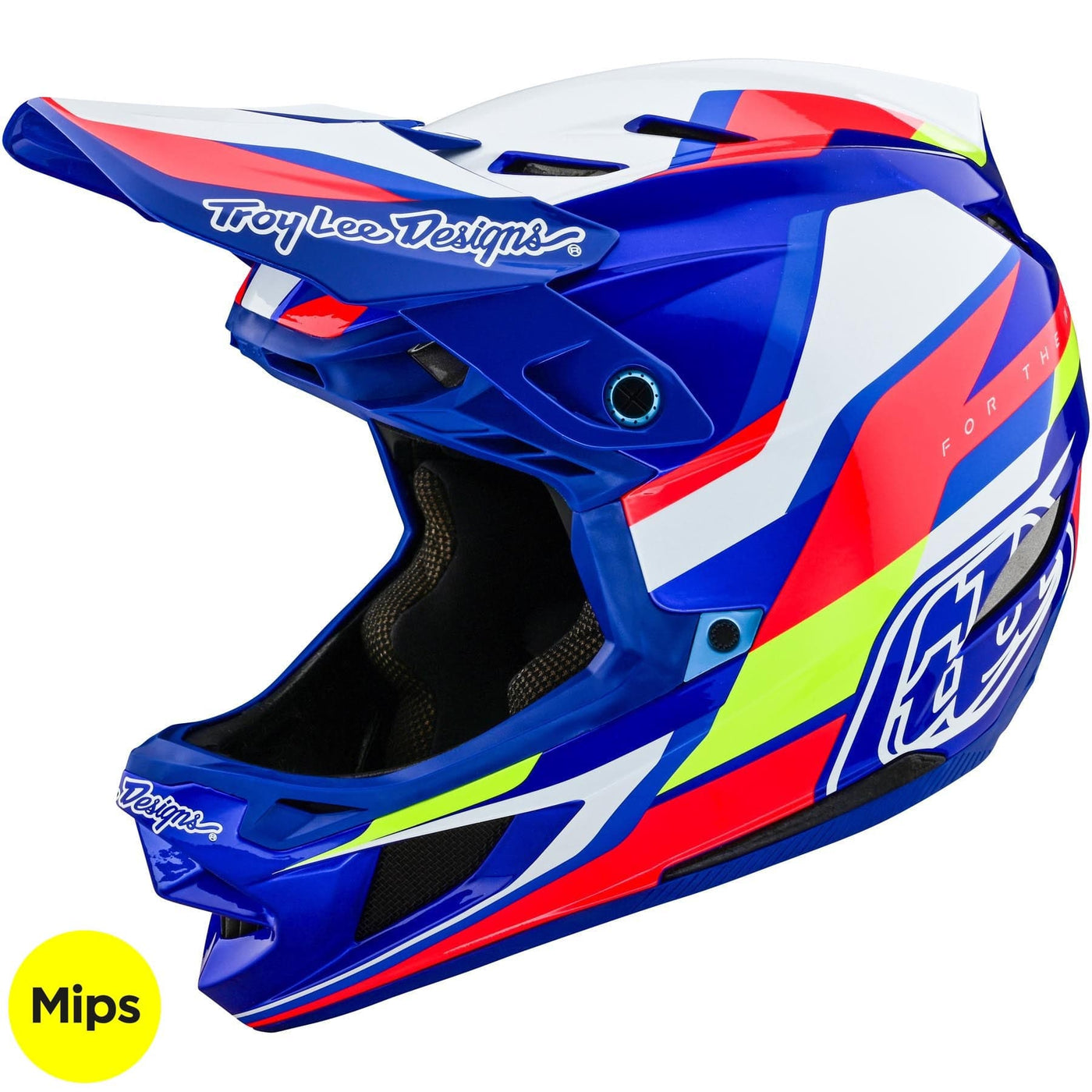 TLD D4 Composite MIPS Helmet Omega - White/Blue