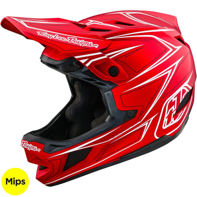TLD D4 Composite MIPS Helmet Pinned - Red