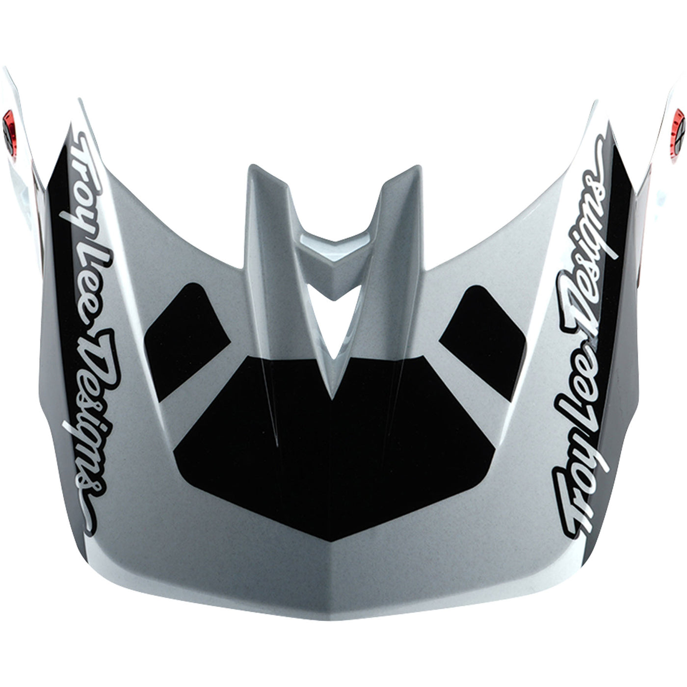 Helmet visor with Troy Lee Designs branding on a white background