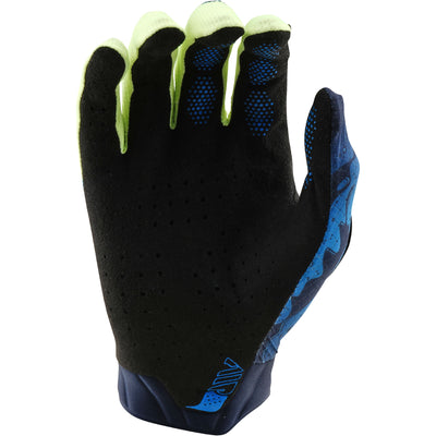 Troy Lee Designs Gloves AIR Drip - Glo Yellow/Dark Navy | 8Lines Shop - Fast Shipping World Wide