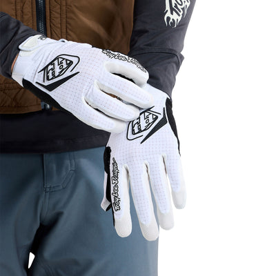 Troy Lee Designs Gloves AIR Mono - White | 8Lines Shop - Fast Shipping World Wide