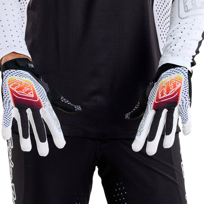 Troy Lee Designs Gloves AIR Optic - White/Black | 8Lines Shop - Fast Shipping World Wide