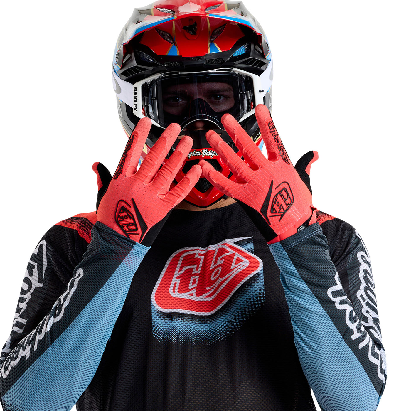 Troy Lee Designs Youth Gloves AIR Mono - Infra Red | 8Lines Shop - Fast Shipping World Wide