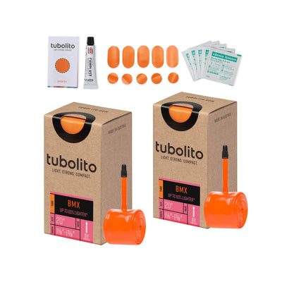 Tubolito Bundle Tubo-BMX 20" x 1 1/8-1 3/8" 42mm Presta + Patch Kit -  | 8Lines Shop - Fast Shipping World Wide