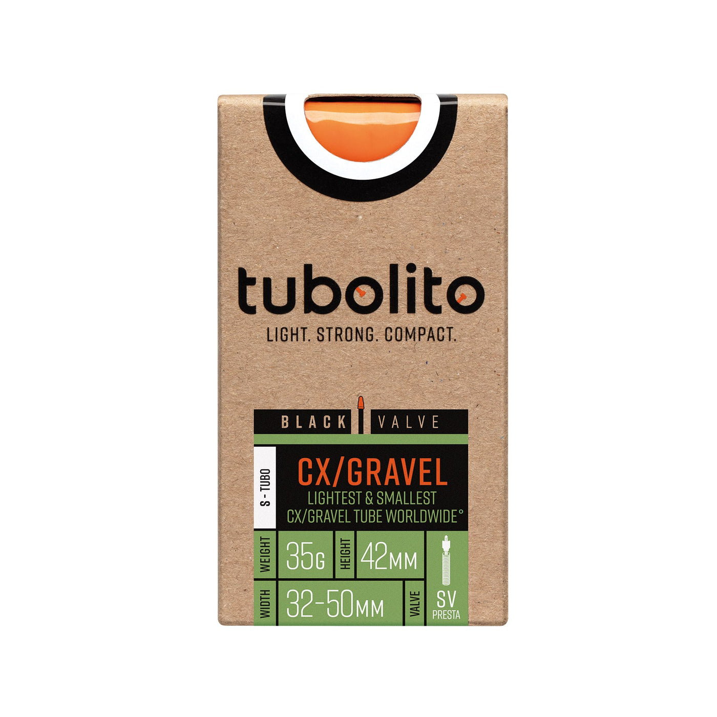 Tubolito S-Tubo-CX/GRAVEL 32-50C Inner Tube Presta SV42 - Black | 8Lines Shop - Fast Shipping World Wide