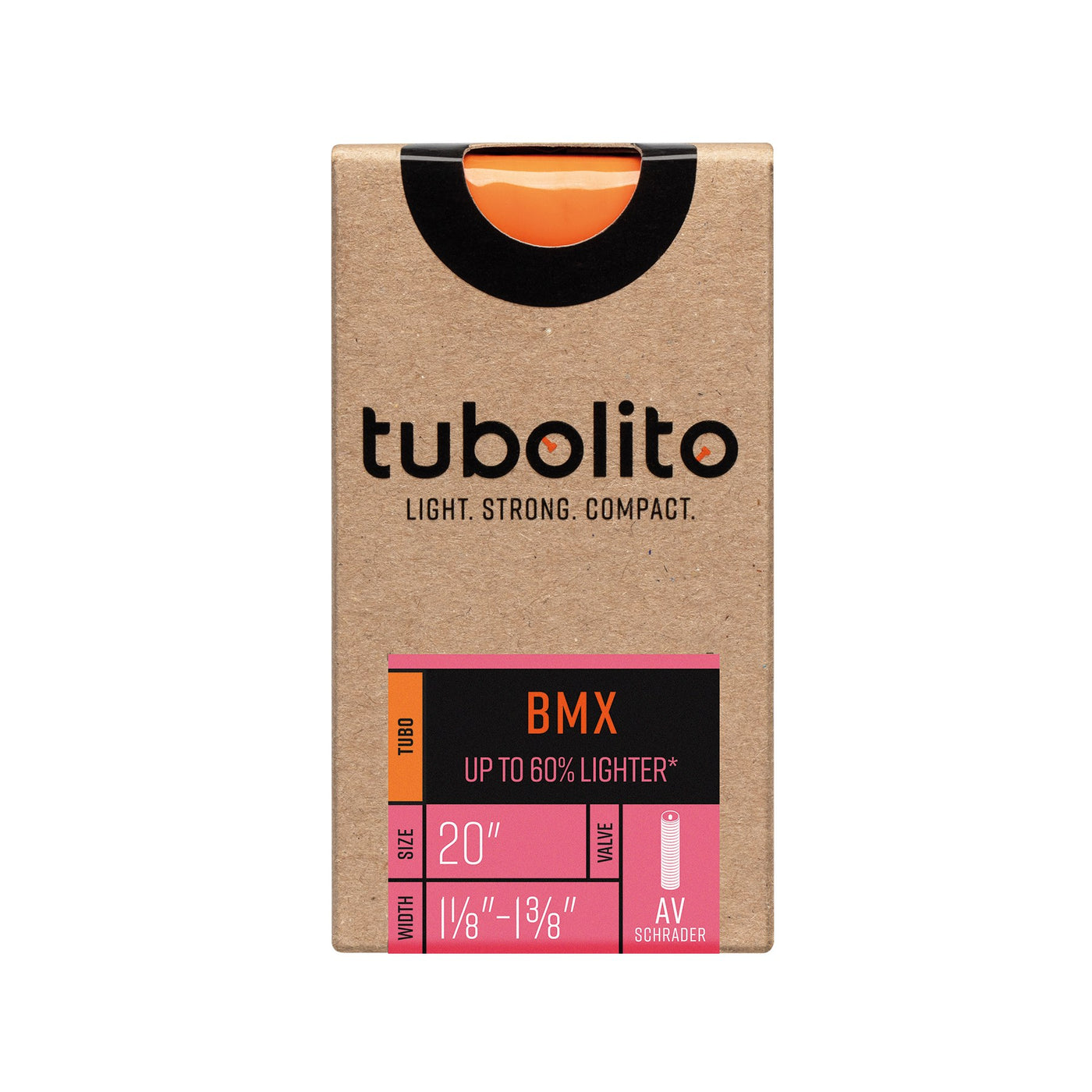 Tubolito Tubo-BMX Inner Tube 1 1/8“ to 1 3/8“ 40mm AV Schrader - Orange | 8Lines Shop - Fast Shipping World Wide