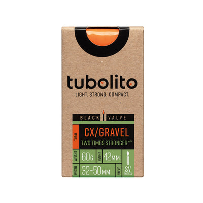 Tubolito Tubo-CX/GRAVEL 32-50C Inner Tube Presta SV42 - Black | 8Lines Shop - Fast Shipping World Wide