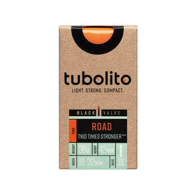 Tubolito Tubo-ROAD 700 x 18-32C Inner Tube Presta SV42 - Black | 8Lines Shop - Fast Shipping World Wide