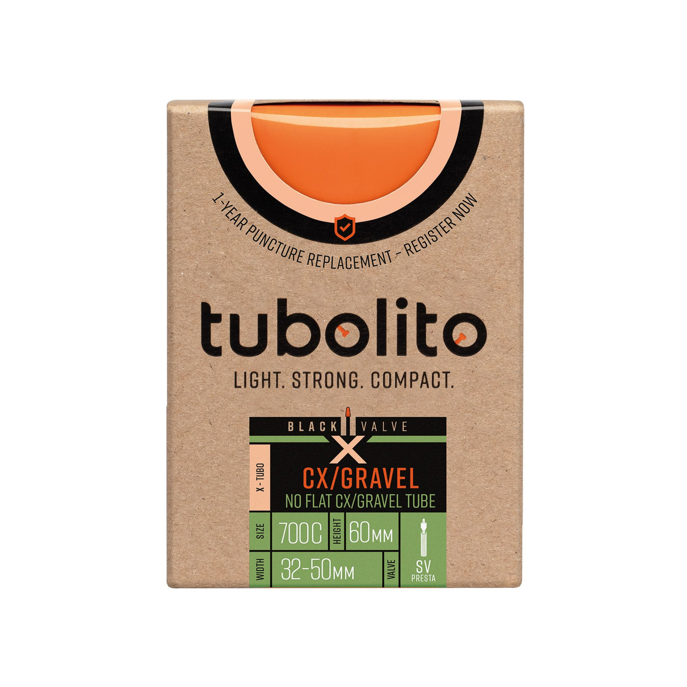 Tubolito X-Tubo-CX/GRAVEL 35-50C Inner Tube SV60mm Presta - Black | 8Lines Shop - Fast Shipping World Wide