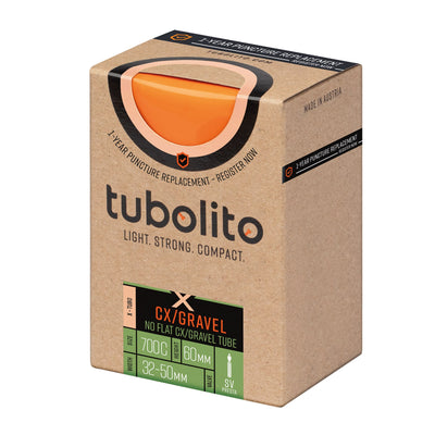 Tubolito X-Tubo-CX/GRAVEL 32-50C Inner Tube SV60mm Presta - Orange | 8Lines Shop - Fast Shipping World Wide