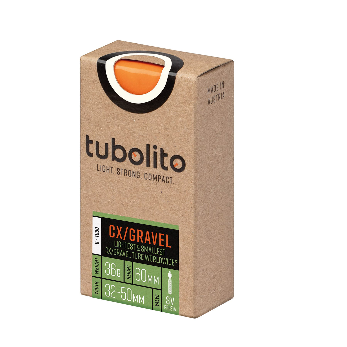 Tubolito S-Tubo-CX/GRAVEL 32-50C Inner Tube Presta SV60 - Orange | 8Lines Shop - Fast Shipping World Wide