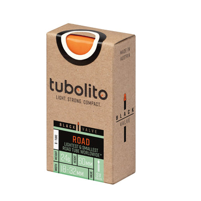 Tubolito S-Tubo-ROAD 700 x 18-32C Inner Tube Presta SV60 - Black | 8Lines Shop - Fast Shipping World Wide