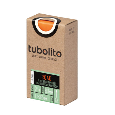 Tubolito S-Tubo-ROAD 700 x 18-32C Inner Tube Presta SV60 - Orange | 8Lines Shop - Fast Shipping World Wide