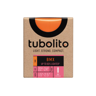 Tubolito Tubo-BMX Inner Tube 22/24" Wheel size 1.5" – 2.5" 40mm AV Schrader - Orange | 8Lines Shop - Fast Shipping World Wide