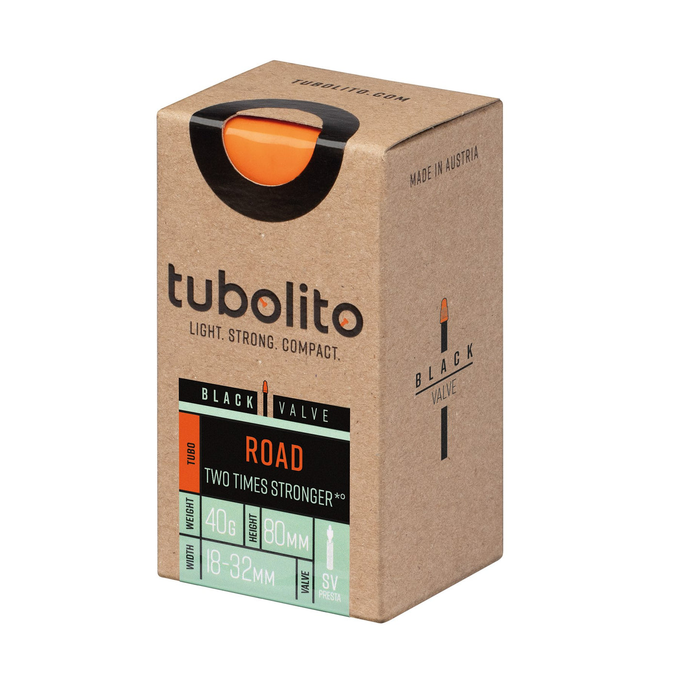 Tubolito Tubo-ROAD 700 x 18-32C Inner Tube Presta SV80 - Black | 8Lines Shop - Fast Shipping World Wide