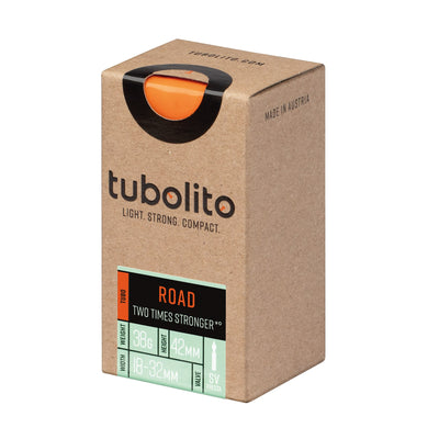 Tubolito Tubo-ROAD 700 x 18-32C Inner Tube Presta SV42 - Orange | 8Lines Shop - Fast Shipping World Wide
