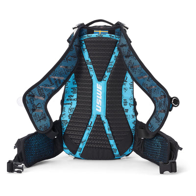 USWE Flow 16L Hydration Compatible MTB Protector Pack - Black/Blue | 8Lines Shop