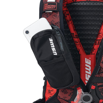 USWE Flow 16L Hydration Compatible MTB Protector Pack - Black/Red | 8Lines Shop