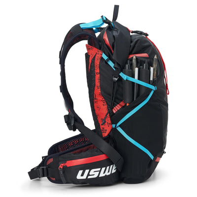 USWE Hajker 18L MTB & Hiking Rolltop Daypack - Carbon Black | 8Lines Shop - Fast Shipping