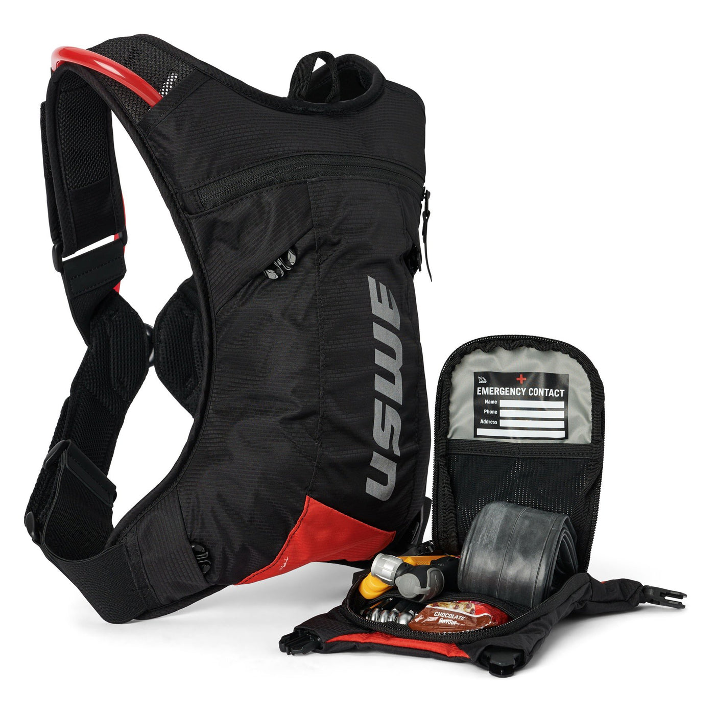 USWE MTB Hydro 3L Hydration System Backpack - Black/Red | 8Lines Shop - Fast Shipping World Wide